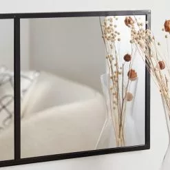 Dunelm Window Black Lines Mirror 85x25cm 10 Dunelm Window Black Lines Mirror 85x25cm -All Mirrors Store 30780756 alt02