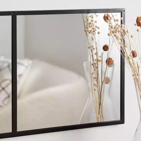 Dunelm Window Black Lines Mirror 85x25cm 5 Dunelm Window Black Lines Mirror 85x25cm - Image 3