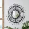 Dunelm Black Bamboo Mirror 80cm