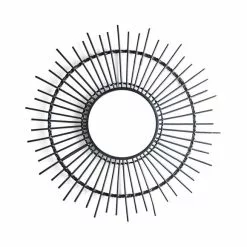 Dunelm Black Bamboo Mirror 80cm -All Mirrors Store 30792634 alt02