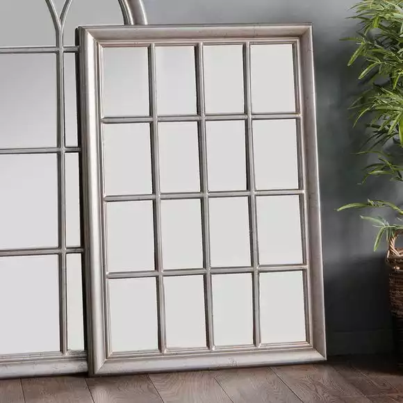 Cedar & Sage Grove Wall Mirror, Antique Silver 106x76cm 4 Cedar & Sage Grove Wall Mirror, Antique Silver 106x76cm - Image 2