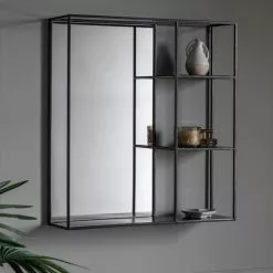 Cedar & Sage Neola Mirror Shelf, 60x65cm