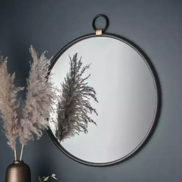 Cedar & Sage Orient Round Wall Mirror, 61x70cm 3 Cedar & Sage Orient Round Wall Mirror, 61x70cm