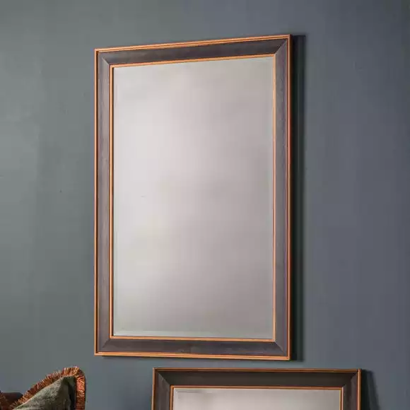 Cedar & Sage Peoria Wall Mirror, Black 74x102cm 3 Cedar & Sage Peoria Wall Mirror, Black 74x102cm