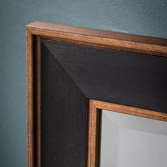 Cedar & Sage Peoria Wall Mirror, Black 74x102cm 4 Cedar & Sage Peoria Wall Mirror, Black 74x102cm - Image 2