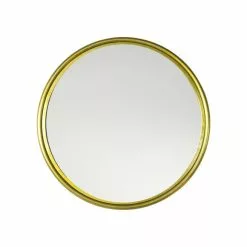 Cedar & Sage Bellevue Round Brass Wall Mirror, 76cm -All Mirrors Store 30797689 alt02