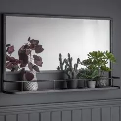 Cedar & Sage Argentine Overmantel Mirror, 106x63cm