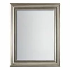 Cedar & Sage Brenton Rectangle Mirror, Brushed Steel 64x79cm -All Mirrors Store 30797733 alt02