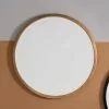 Cedar & Sage Henty Round Antique Gold Wall Mirror, 60cm