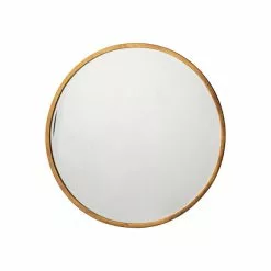 Cedar & Sage Henty Round Antique Gold Wall Mirror, 60cm -All Mirrors Store 30797744 alt02