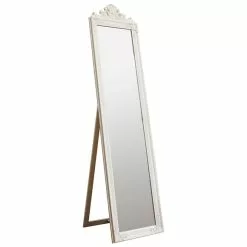Cedar & Sage Lalor Wood Cheval Mirror 46 X 179cm White