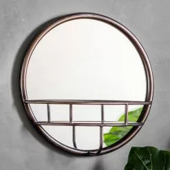 Cedar & Sage Millbury Round Wall Mirror, 40cm