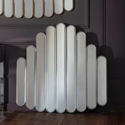 Cedar & Sage Moline Shiny Silver Mirror, 108cm