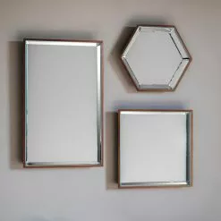 Cedar & Sage Set Of 6 Parc Hexagon Mirrors, 35cm 7 Cedar & Sage Set Of 6 Parc Hexagon Mirrors, 35cm -All Mirrors Store 30797794 alt02