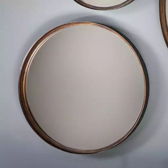 Cedar & Sage Set Of 2 Ruse Round Wall Mirrors, 31cm 3 Cedar & Sage Set Of 2 Ruse Round Wall Mirrors, 31cm