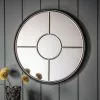 Cedar & Sage Rath Round Wall Mirror, 80cm 1 Cedar & Sage Rath Round Wall Mirror, 80cm -All Mirrors Store 30797811