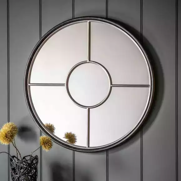 Cedar & Sage Rath Round Wall Mirror, 80cm 3 Cedar & Sage Rath Round Wall Mirror, 80cm