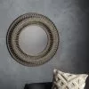 Cedar & Sage Zarand Round Mirror 90cm