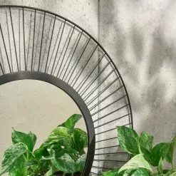 Elements Indoor Outdoor Black Mirror, 70cm -All Mirrors Store 30798209 alt02