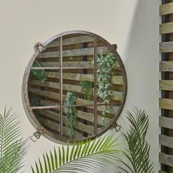Dunelm Indoor Outdoor Listera Mirror, 70cm