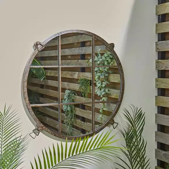 Dunelm Indoor Outdoor Listera Mirror, 70cm 2 Dunelm Indoor Outdoor Listera Mirror, 70cm