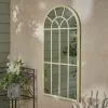 Dunelm Indoor Outdoor Cream Country Window Mirror 90cm X 45cm