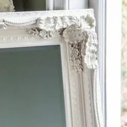 Cedar & Sage Carved Calera Leaner Mirror, Cream 90x176cm -All Mirrors Store 30798694 alt02