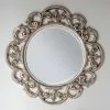 Cedar & Sage Athol Round Wall Mirror, Silver 93cm