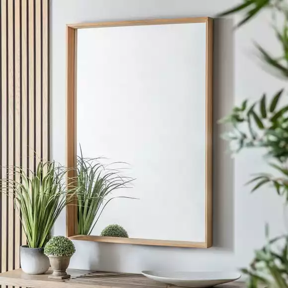 Cedar & Sage Petra Wall Mirror, Oak 74x105cm 3 Cedar & Sage Petra Wall Mirror, Oak 74x105cm
