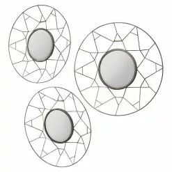 Cedar & Sage Set Of 3 Towson Round Wall Mirrors, 45cm -All Mirrors Store 30798729 alt02