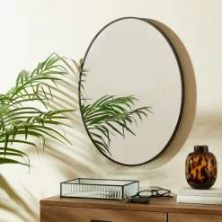 Dunelm Black Oval Mirror 44cm X 60cm