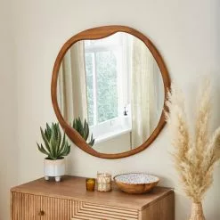 Dunelm Round Pebble Mirror 80cm X 80cm