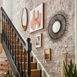 Dunelm Round Pebble Mirror 80cm X 80cm 11 Dunelm Round Pebble Mirror 80cm X 80cm -All Mirrors Store 30802773 alt07