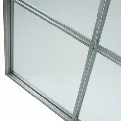 Pacific Lifestyle 6 Section Rectangular Wall Mirror, Dark Grey 70x110cm -All Mirrors Store 30803463 alt02