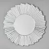 Pacific Lifestyle Starburst Round Mirrored Glass Wall Mirror, 80cm