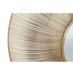 Pacific Lifestyle Metal Wire Round Wall Mirror, Gold 92cm -All Mirrors Store 30803469 alt03