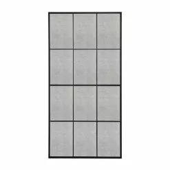 Pacific Lifestyle 12 Pane Metal Floor Mirror With Foxed Glass, Matt Black 100x200cm 7 Pacific Lifestyle 12 Pane Metal Floor Mirror With Foxed Glass, Matt Black 100x200cm -All Mirrors Store 30803472 alt01