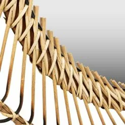 Pacific Lifestyle Bamboo Small Round Wall Mirror, 70cm -All Mirrors Store 30803479 alt03