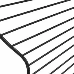 Pacific Lifestyle Metal Floral Frame Round Wall Mirror, Black 76cm -All Mirrors Store 30803482 alt03