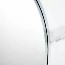 Pacific Lifestyle Marble Veneer Round Wall Mirror, White 80cm -All Mirrors Store 30803517 alt03