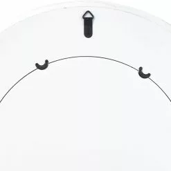 Pacific Lifestyle Marble Veneer Round Wall Mirror, White 80cm -All Mirrors Store 30803517 alt04