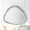 Pacific Lifestyle Curved Wall Mirror, Grey Oak 63x57cm