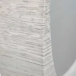 Pacific Lifestyle Curved Wall Mirror, Grey Oak 63x57cm -All Mirrors Store 30803518 alt03